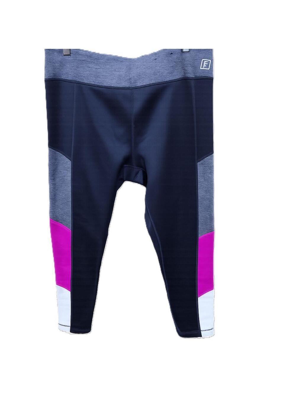 Fila Sport Color Block Activewear Leggings Cropped